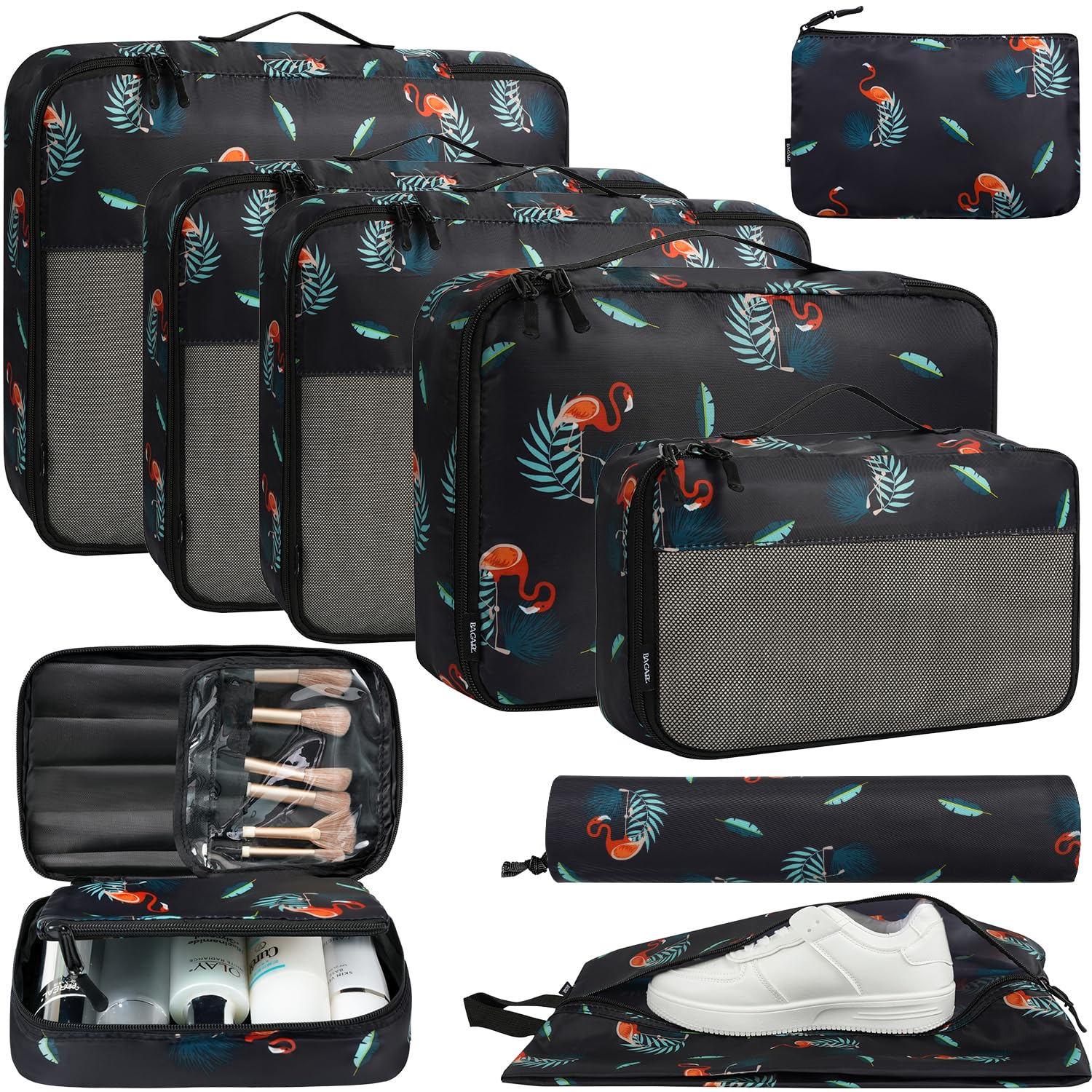 BAGAIL Travel Cubes: 8/9 Set Packing Organizers -  by Handbags Specialist Headquarter | Available at Handbags Specialist Headquarter