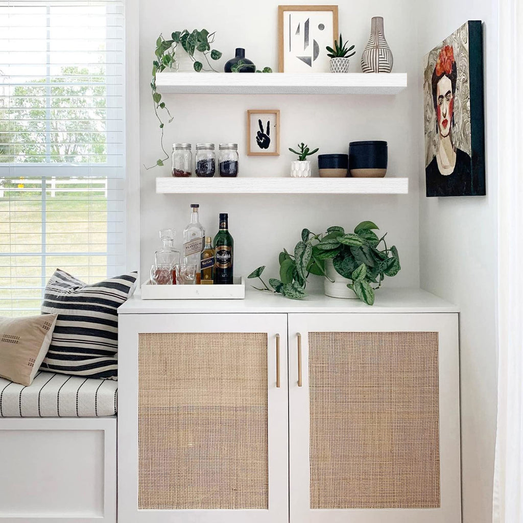 Rustic Farmhouse Shelves (008-40BN) - Decor by Handbags Specialist Headquarter | Available at Handbags Specialist Headquarter