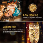 Minetom 300 LED Dimmable Fairy Curtain Lights - Decor by Handbags Specialist Headquarter | Available at Handbags Specialist Headquarter