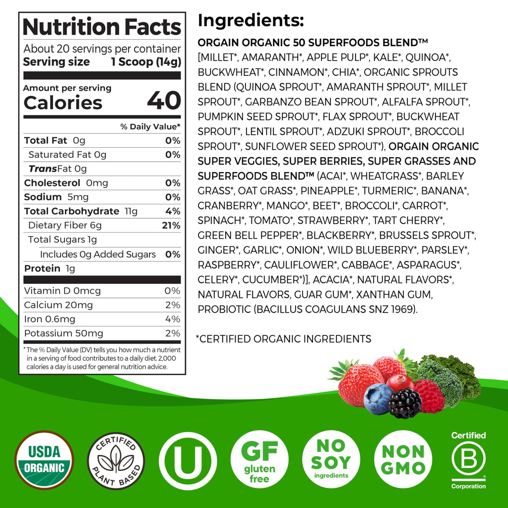 Super Greens Probiotic Blend - Health Care by Handbags Specialist Headquarter | Available at Handbags Specialist Headquarter