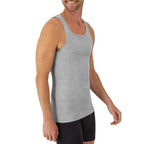 CoolFlex Men's Ribbed Tank Pack - White/Black/Gray