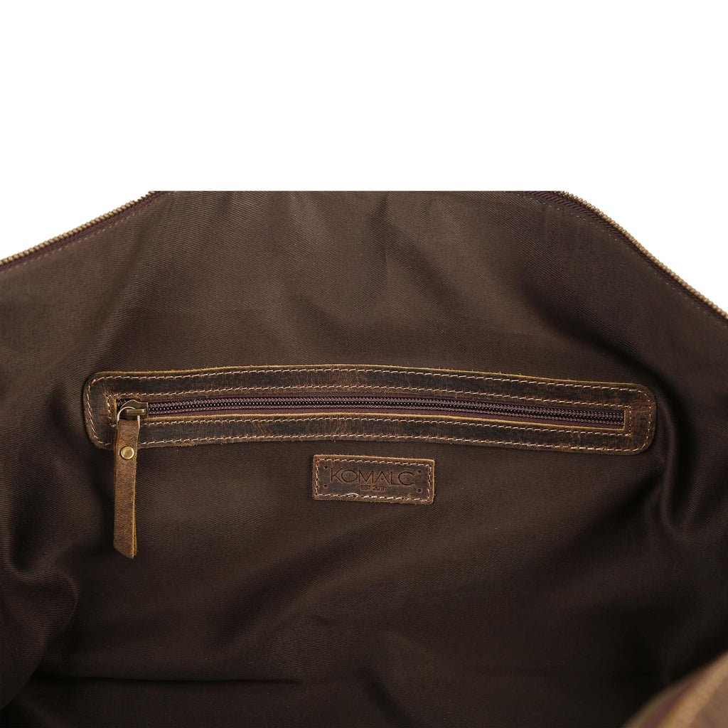 Leather Travel Duffle Bag Cabin Friendly Carry-On