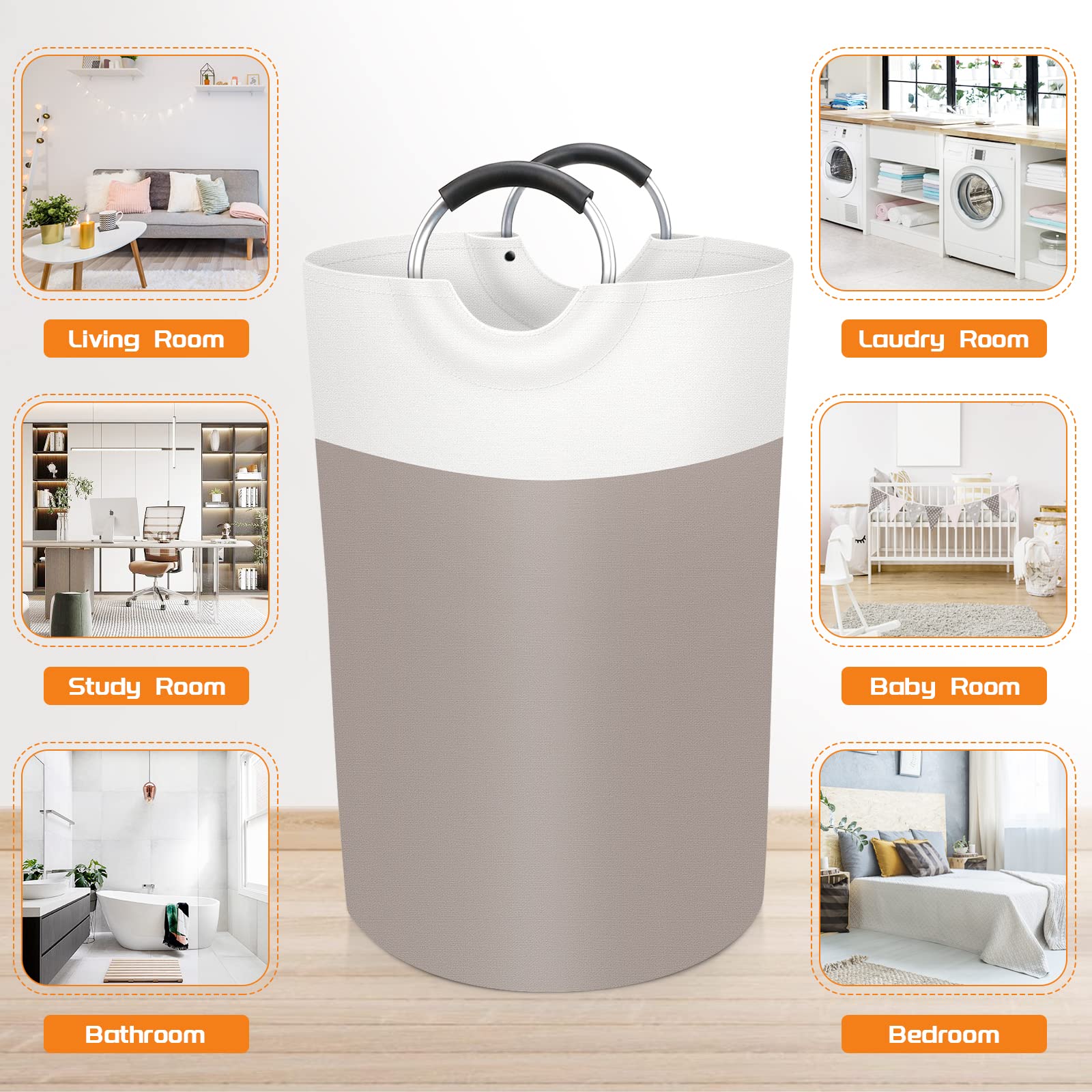 BlissTotes 90L Collapsible Laundry Hamper - Black - Laundry Baskets by Handbags Specialist Headquarter | Available at Handbags Specialist Headquarter