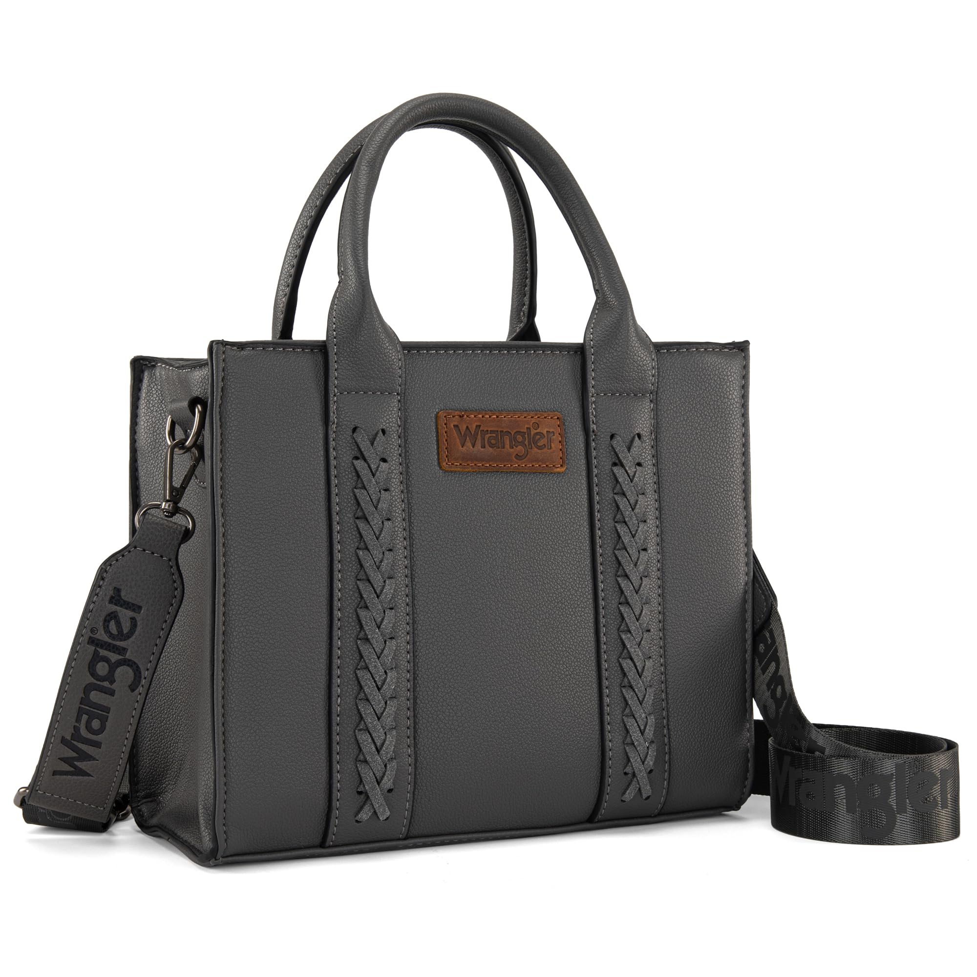Western Chic Wrangler Tote: Vegan Leather, Versatile Strap