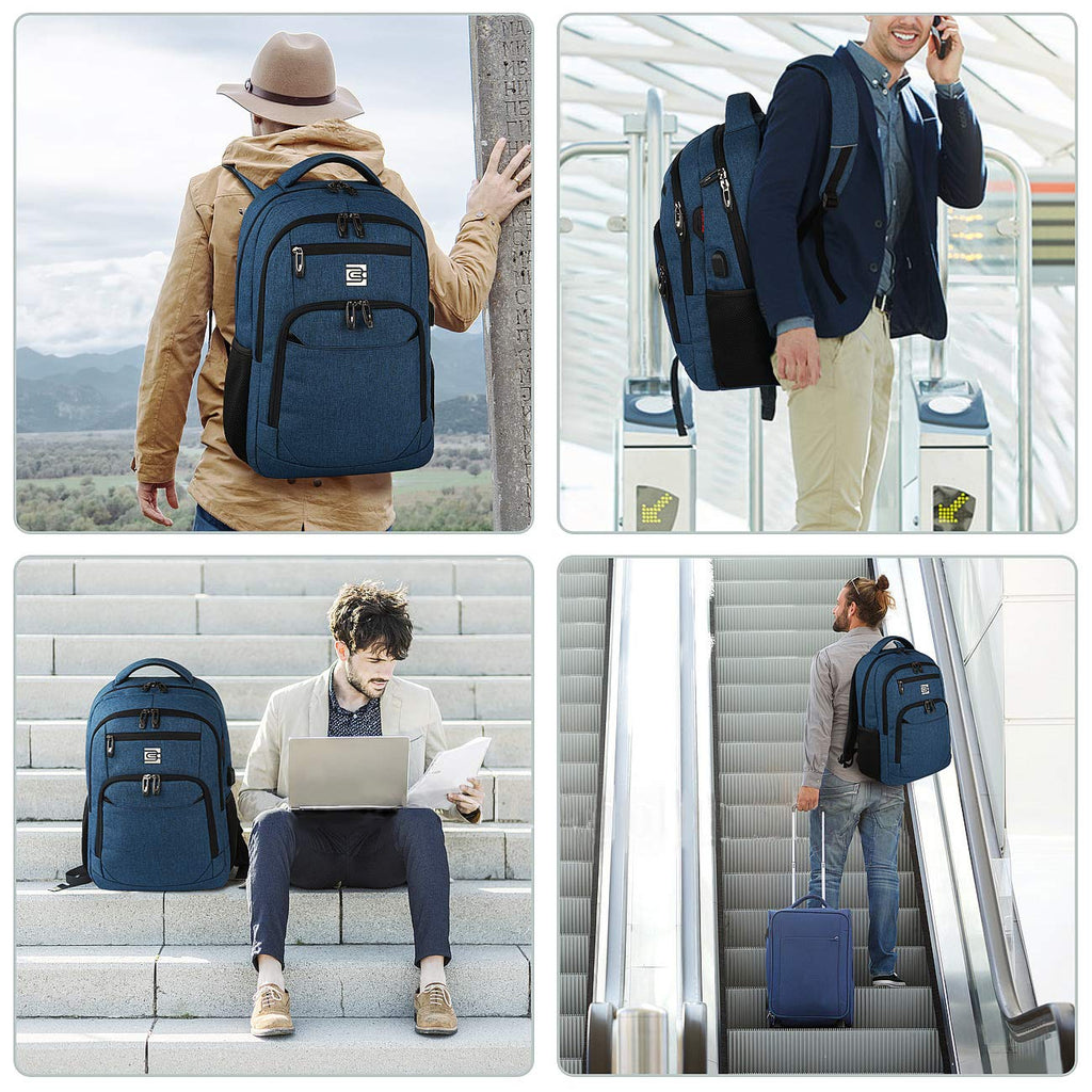 SecureSlim Laptop Backpack with USB & Water Resistance - Backpack Bags by Handbags Specialist Headquarter | Available at Handbags Specialist Headquarter