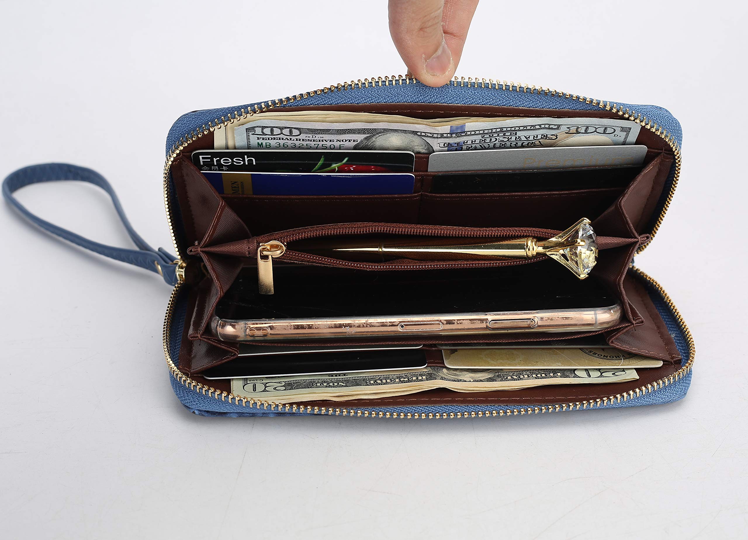 Orange Hobo Shoulder Bag & Wallet Set