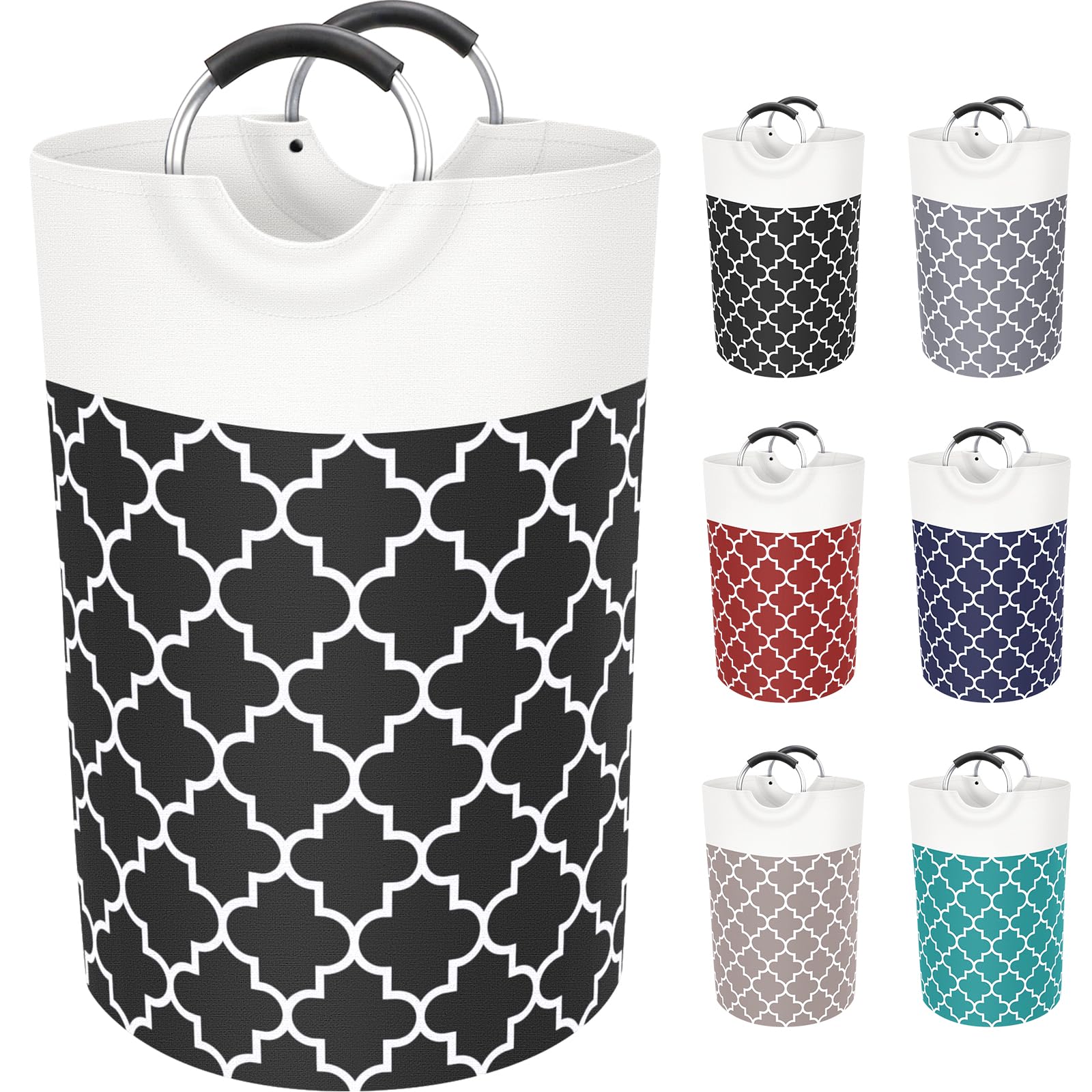 Collapsible Hamper Bag - Grey - Laundry Baskets by Handbags Specialist Headquarter | Available at Handbags Specialist Headquarter