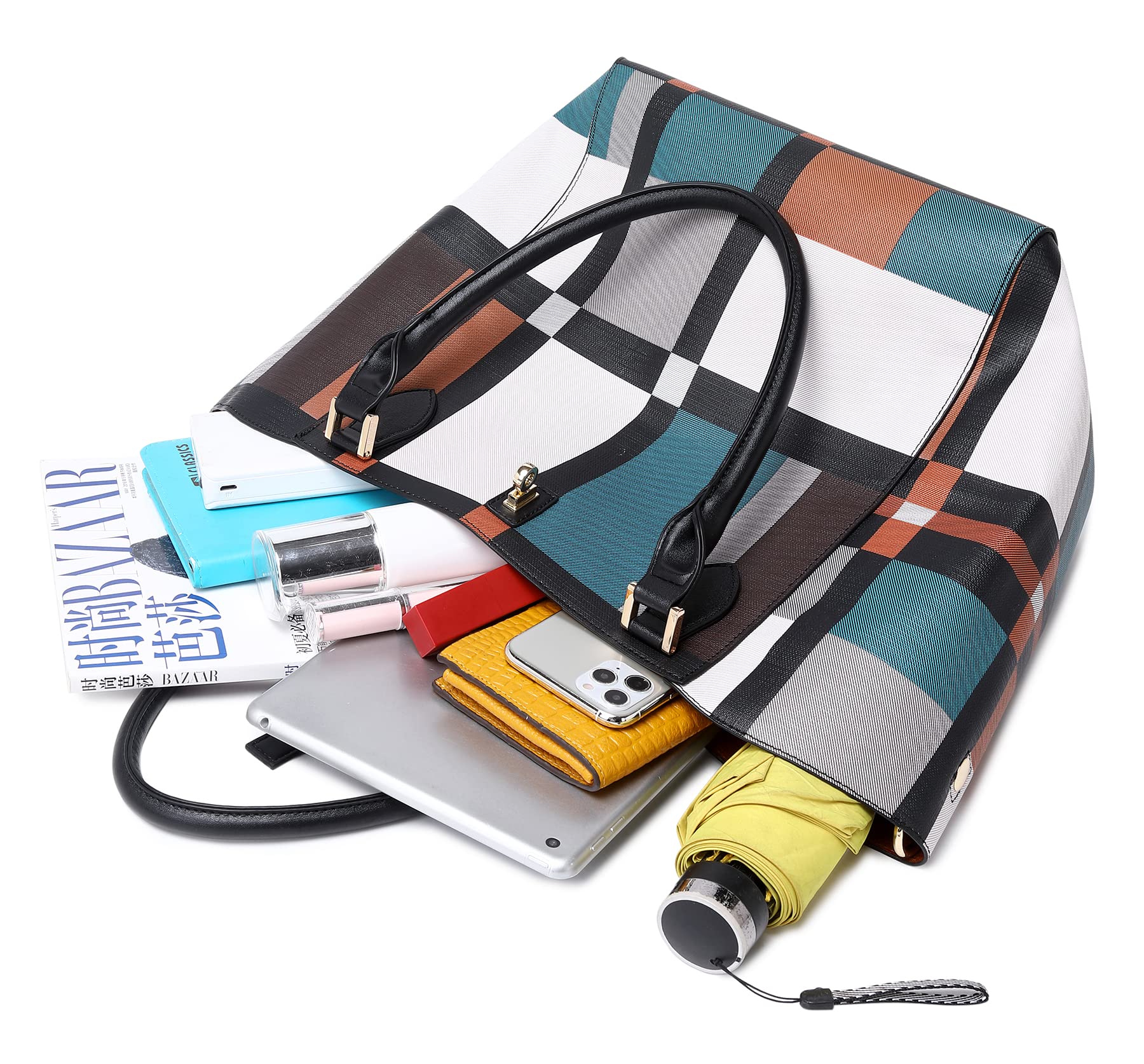 SQLP Luxe Tote: Women's Designer Travel Bag - Bucket Bag by Handbags Specialist Headquarter | Available at Handbags Specialist Headquarter