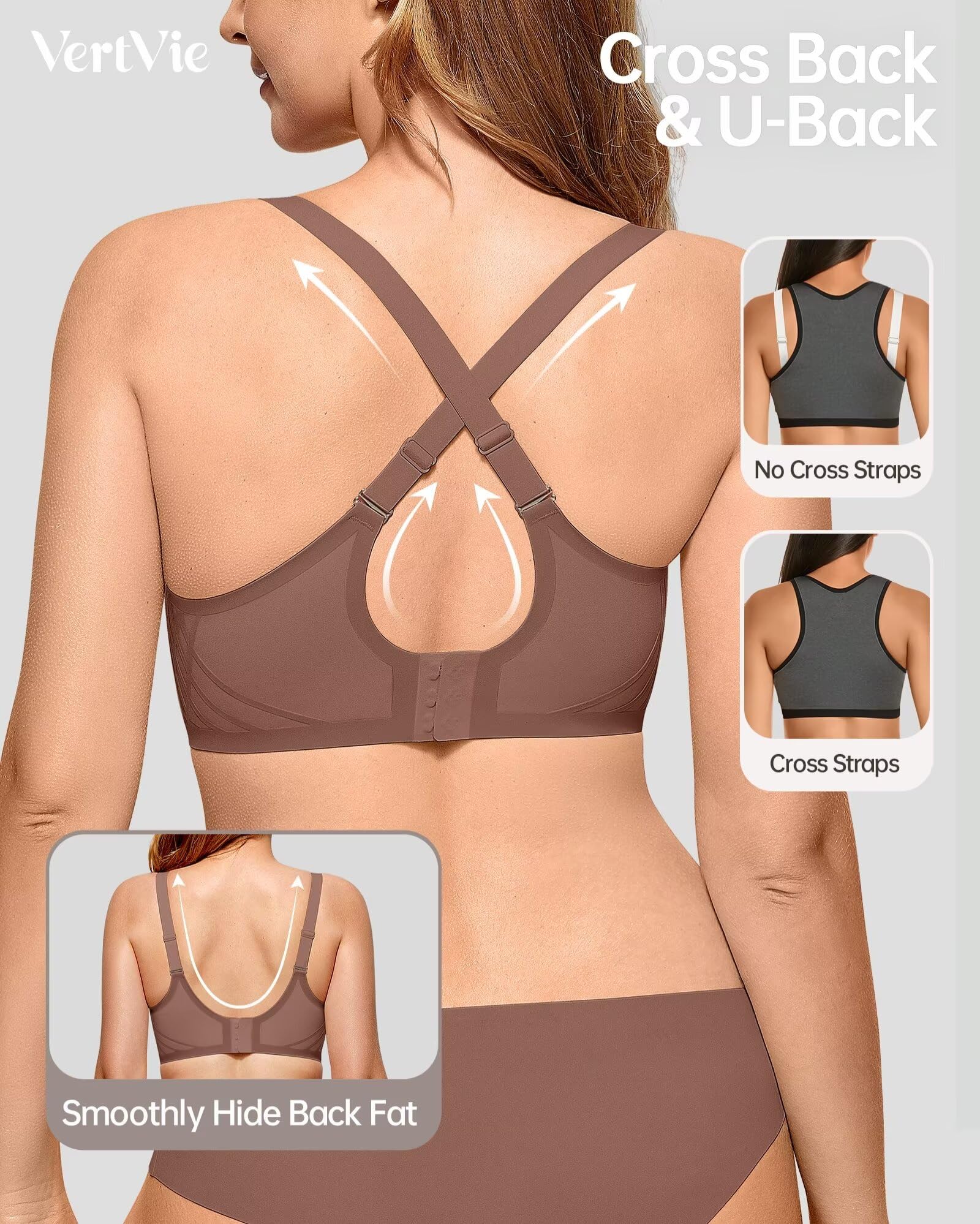 Vertvie Seamless Wireless Push-Up Bralette
