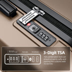 Expandable ShowKoo Suitcase - Durable & TSA Lock - Luggage Travel Bags by Handbags Specialist Headquarter | Available at Handbags Specialist Headquarter