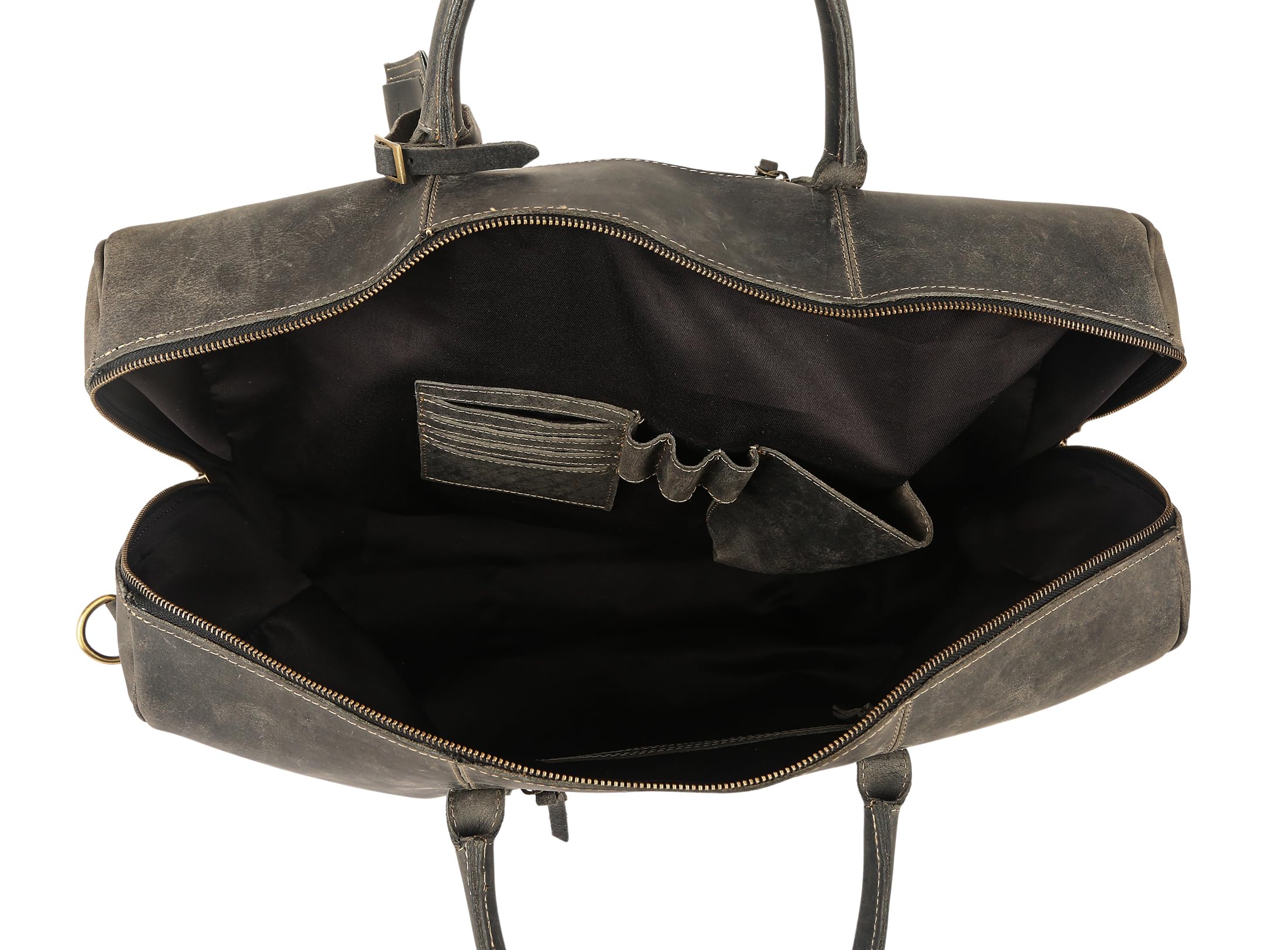 Leather Travel Duffle Bag Cabin Friendly Carry-On