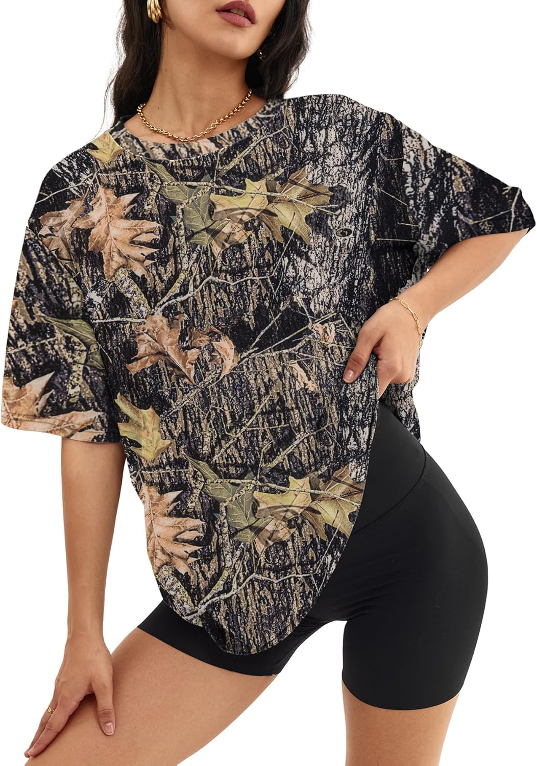 ATHMILE Women's Oversized Graphic Tee