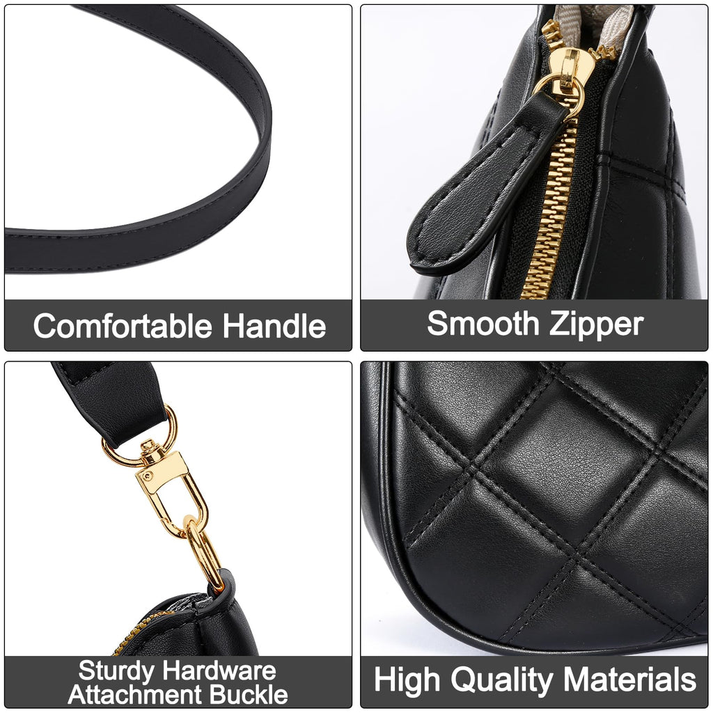 Retro Chic Hobo Bag - Cute Underarm Purse - Shoulder Bags by Handbags Specialist Headquarter | Available at Handbags Specialist Headquarter