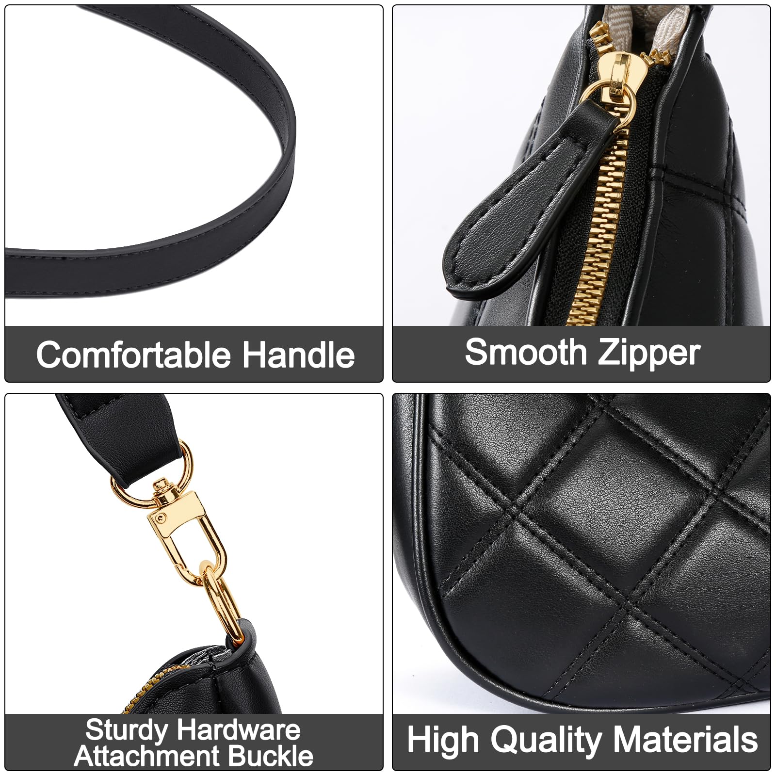 Retro Chic Hobo Bag - Cute Underarm Purse - Shoulder Bags by Handbags Specialist Headquarter | Available at Handbags Specialist Headquarter