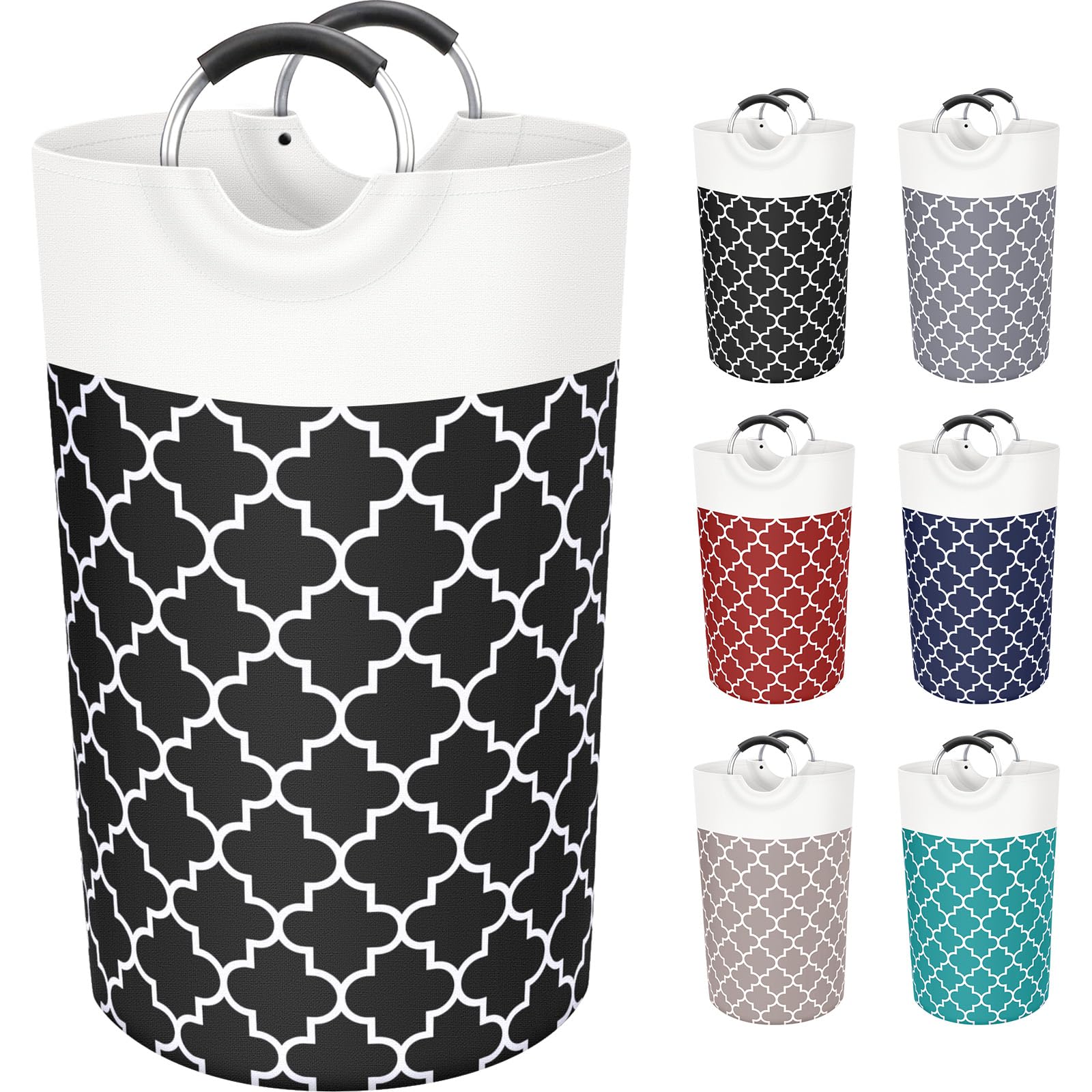 Collapsible Hamper Bag - Grey - Laundry Baskets by Handbags Specialist Headquarter | Available at Handbags Specialist Headquarter