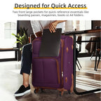 LARVENDER Expandable 5-Piece Spinner Luggage Set -  by Handbags Specialist Headquarter | Available at Handbags Specialist Headquarter