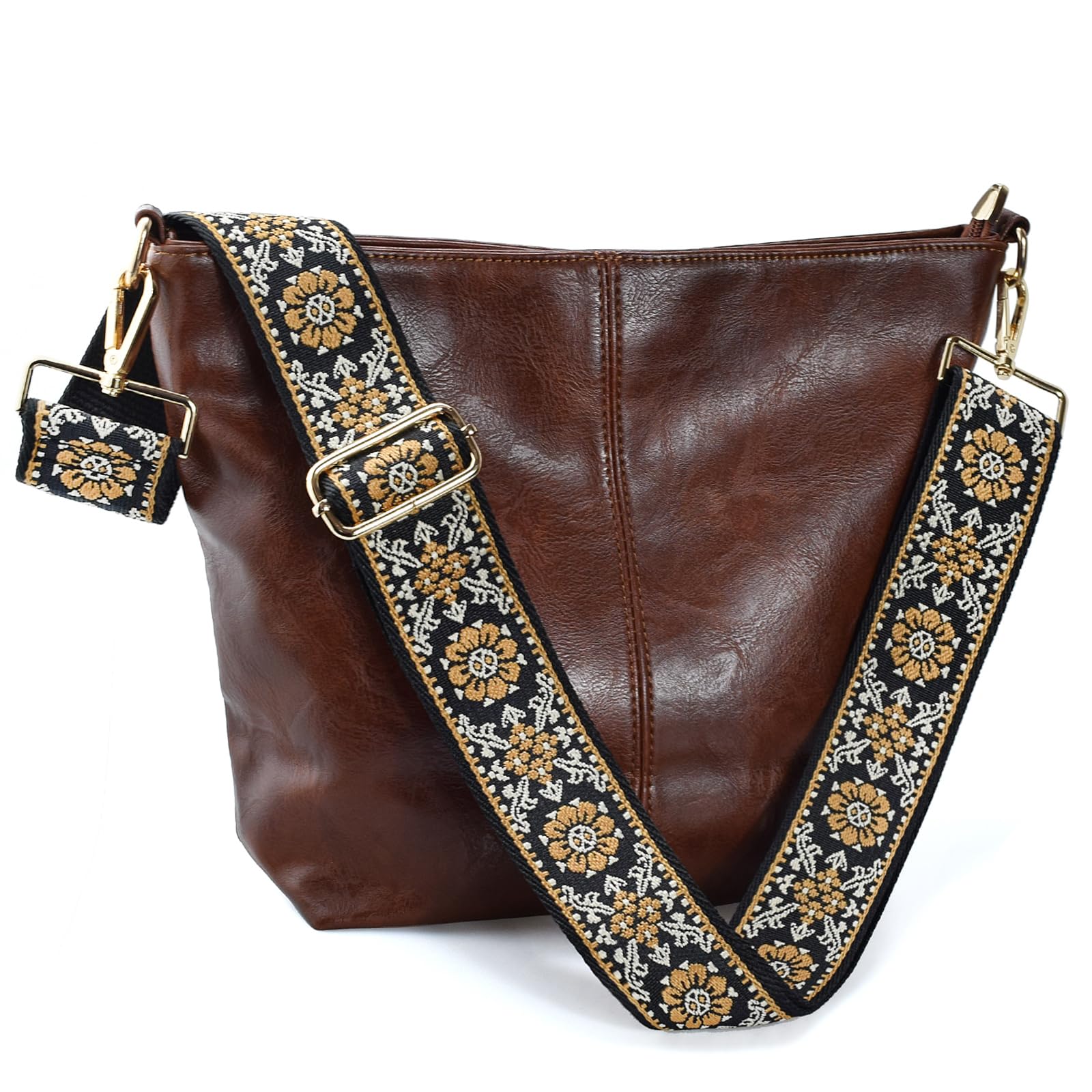 ChicHobo Vegan Leather Crossbody Bag with Strap -  by Handbags Specialist Headquarter | Available at Handbags Specialist Headquarter