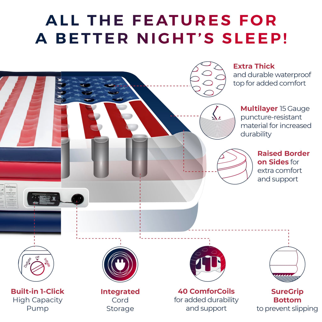 DreamNest Luxe Air Mattress with ComfortCoil Tech - Appliances by Handbags Specialist Headquarter | Available at Handbags Specialist Headquarter