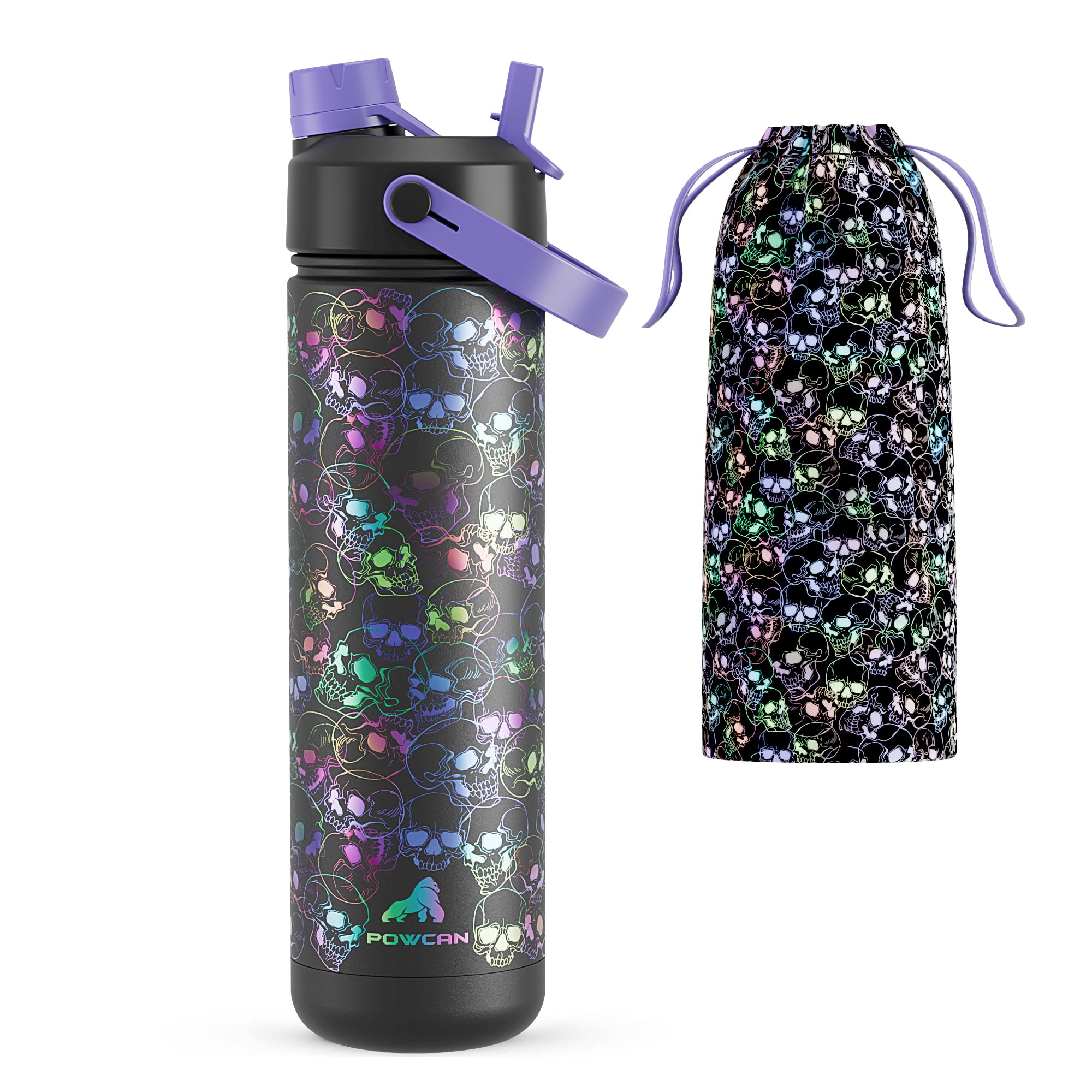 ChillKnight 26oz: Dual-Lid Leak-Proof Bottle - Water Bottles by Handbags Specialist Headquarter | Available at Handbags Specialist Headquarter