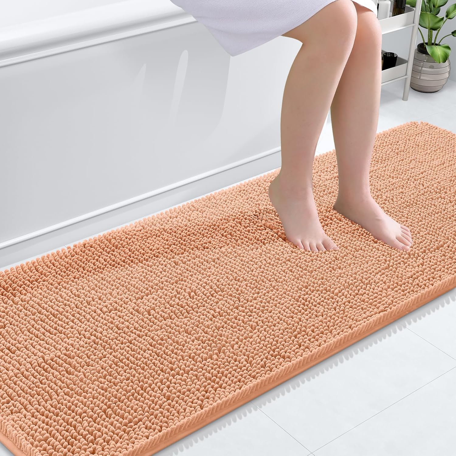 OLANLY Luxe Chenille Bath Mat - Quick Dry & Soft - Decor by Handbags Specialist Headquarter | Available at Handbags Specialist Headquarter