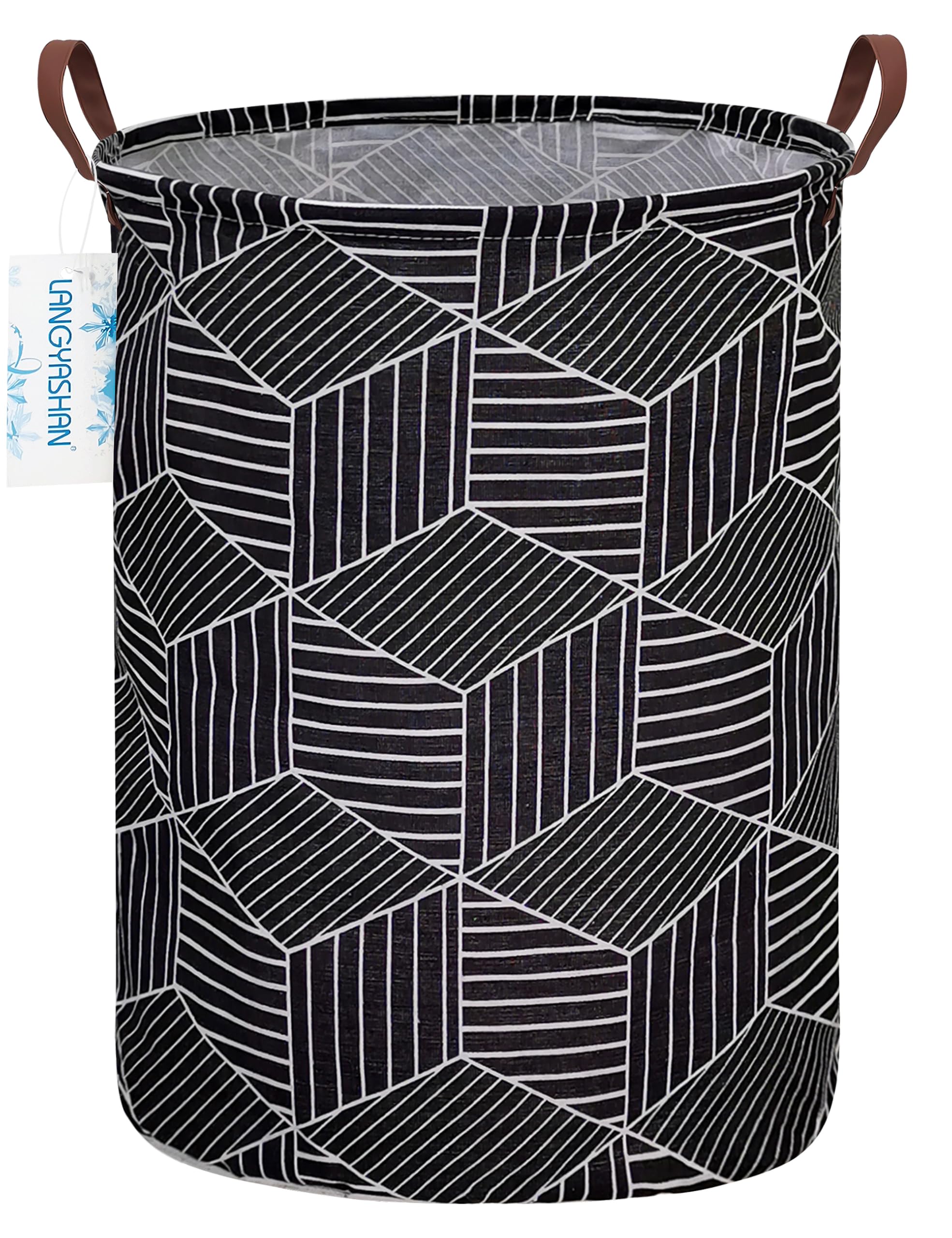 Collapsible Canvas Hamper by LANGYASHAN - Laundry Baskets by Handbags Specialist Headquarter | Available at Handbags Specialist Headquarter