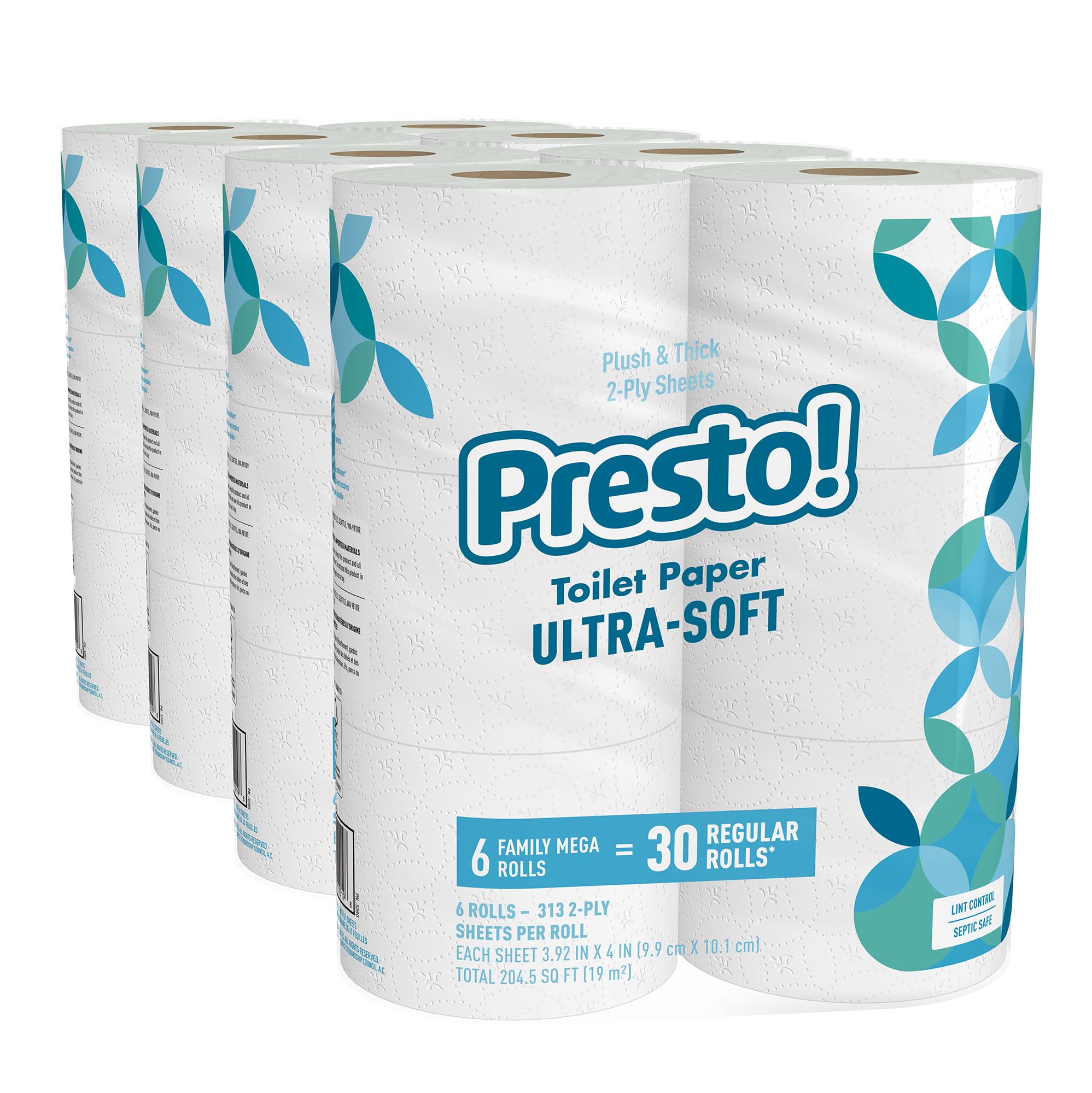 Presto! Ultra-Soft 2-Ply Family Mega Rolls Pack -  by Handbags Specialist Headquarter | Available at Handbags Specialist Headquarter