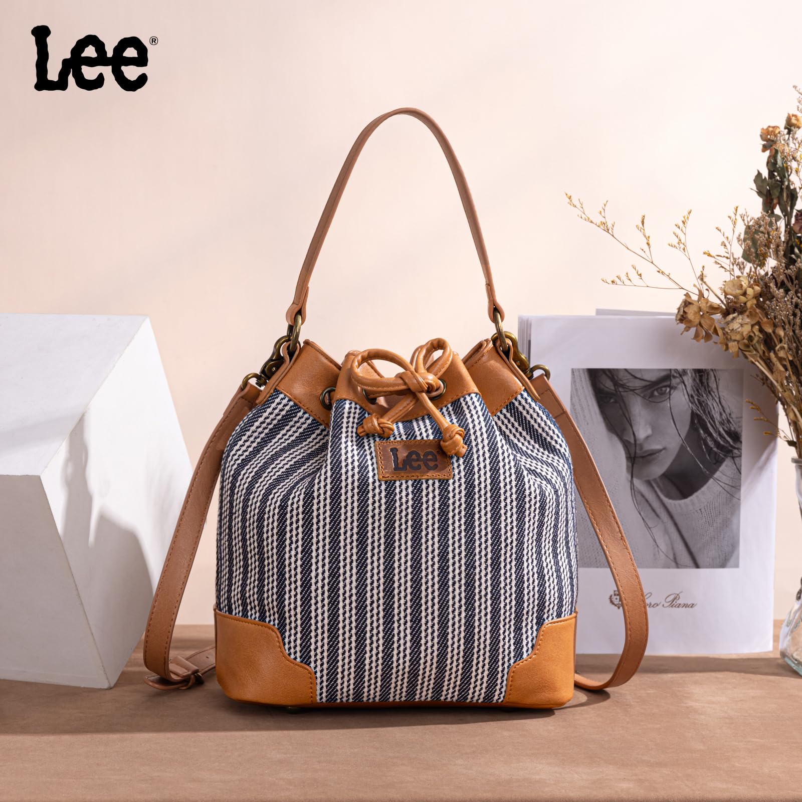Montana West Lee Drawstring Hobo Bucket Bag -  by Handbags Specialist Headquarter | Available at Handbags Specialist Headquarter