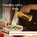 SprayMaster Duo: 16oz Olive Oil Dispenser - Black -  by Handbags Specialist Headquarter | Available at Handbags Specialist Headquarter