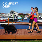 RhinoGrip Aqua: Double Handle Reflective Dog Leash -  by Handbags Specialist Headquarter | Available at Handbags Specialist Headquarter