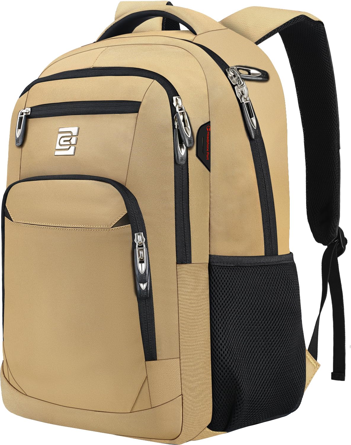Volher Anti-Theft USB Laptop Backpack - Rose Red