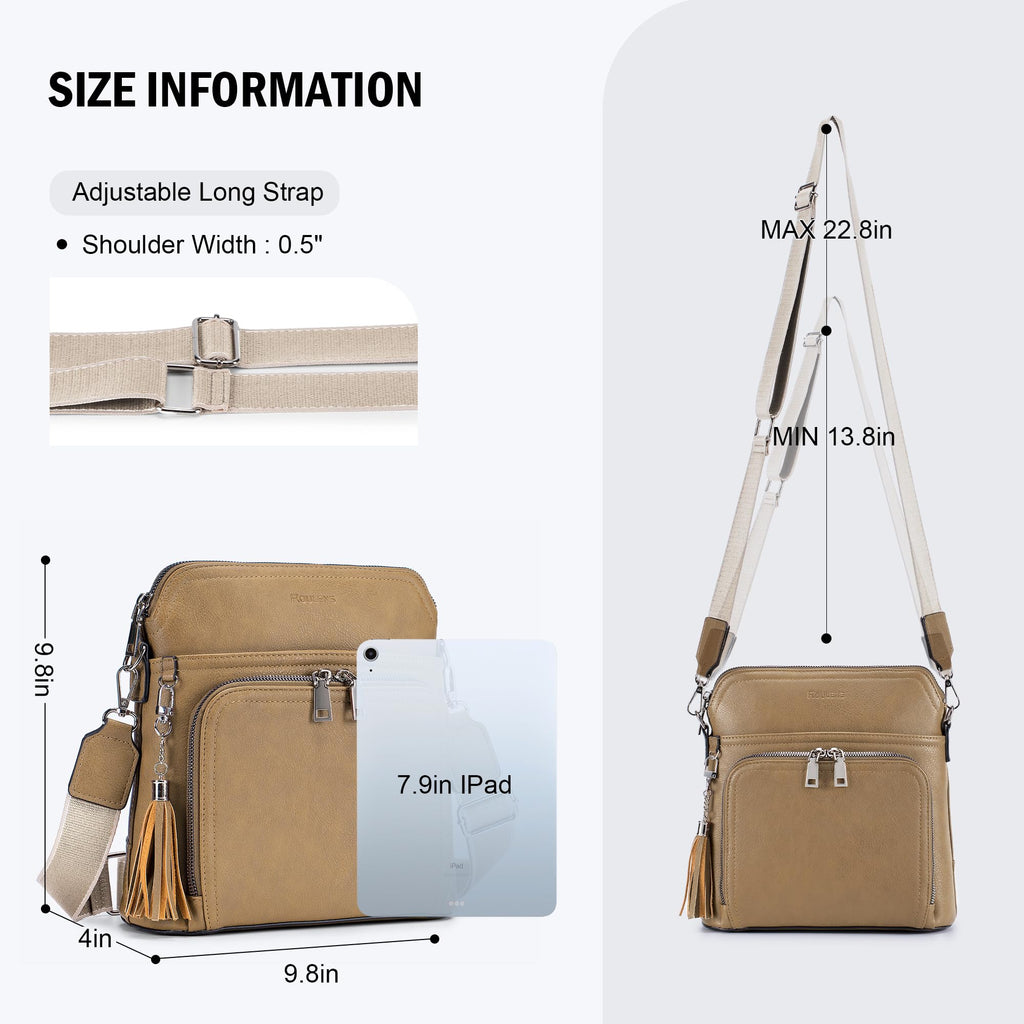 Tassel Charm Crossbody Bag for Women -  by Handbags Specialist Headquarter | Available at Handbags Specialist Headquarter