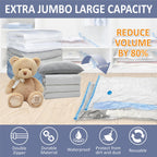 CozyVac Travel Bags with Pump - 6 Pack Space Savers -  by Handbags Specialist Headquarter | Available at Handbags Specialist Headquarter