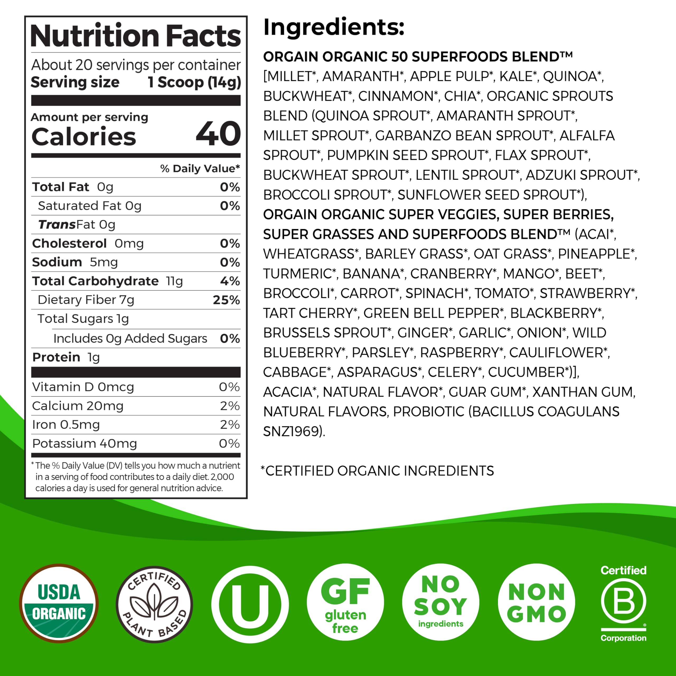 Super Greens Probiotic Blend - Health Care by Handbags Specialist Headquarter | Available at Handbags Specialist Headquarter