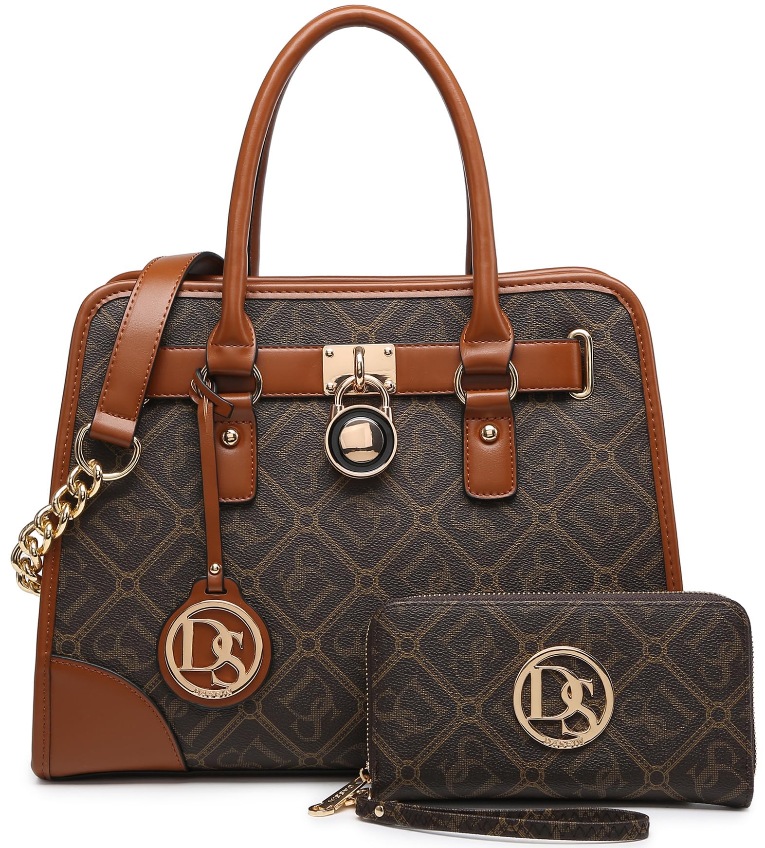 Dasein Women’s 2pcs Satchel & Shoulder Bag Set
