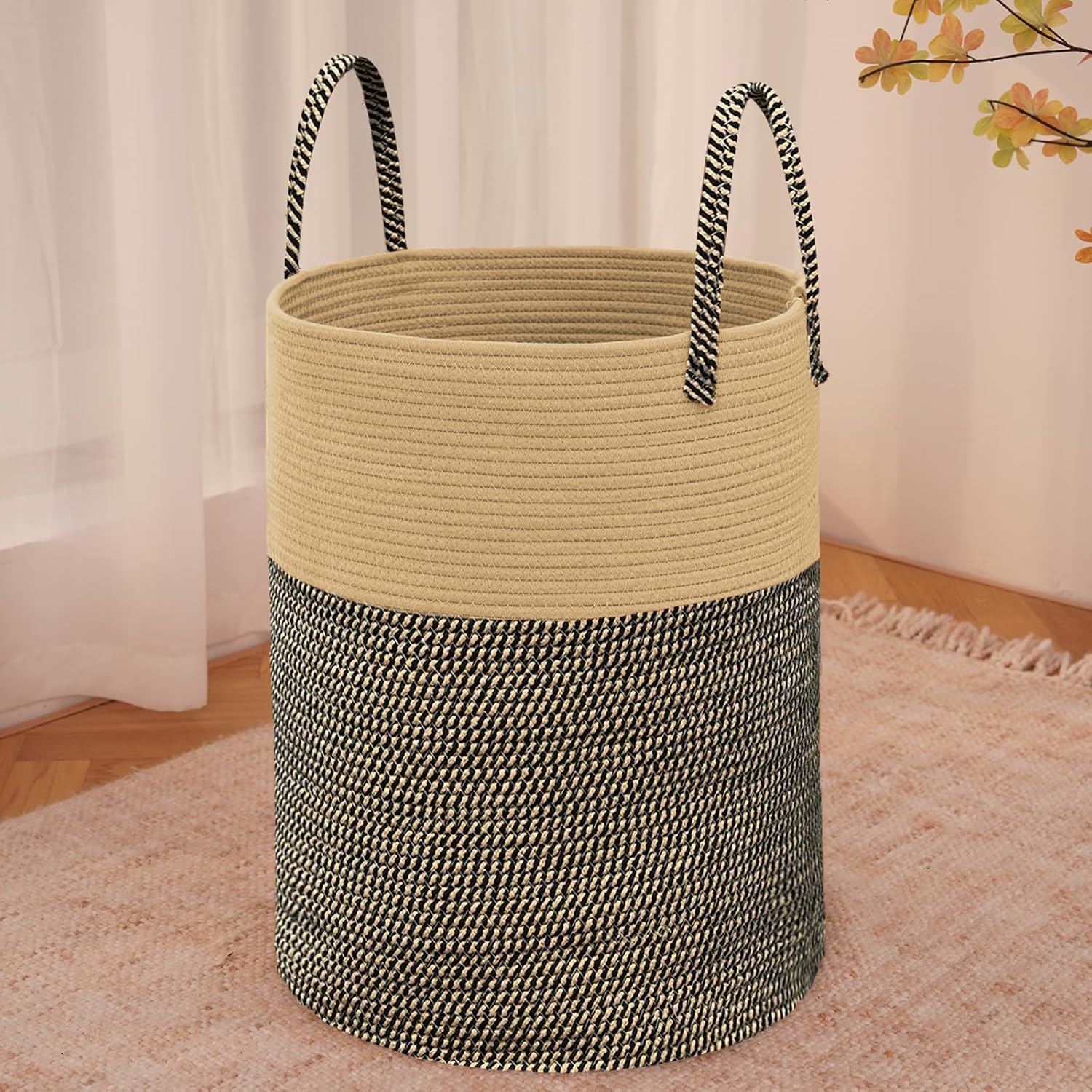 Purple Woven 80L Laundry Basket & Storage Bin - Hampers by JMvicyroam | Available at Handbags Specialist Headquarter