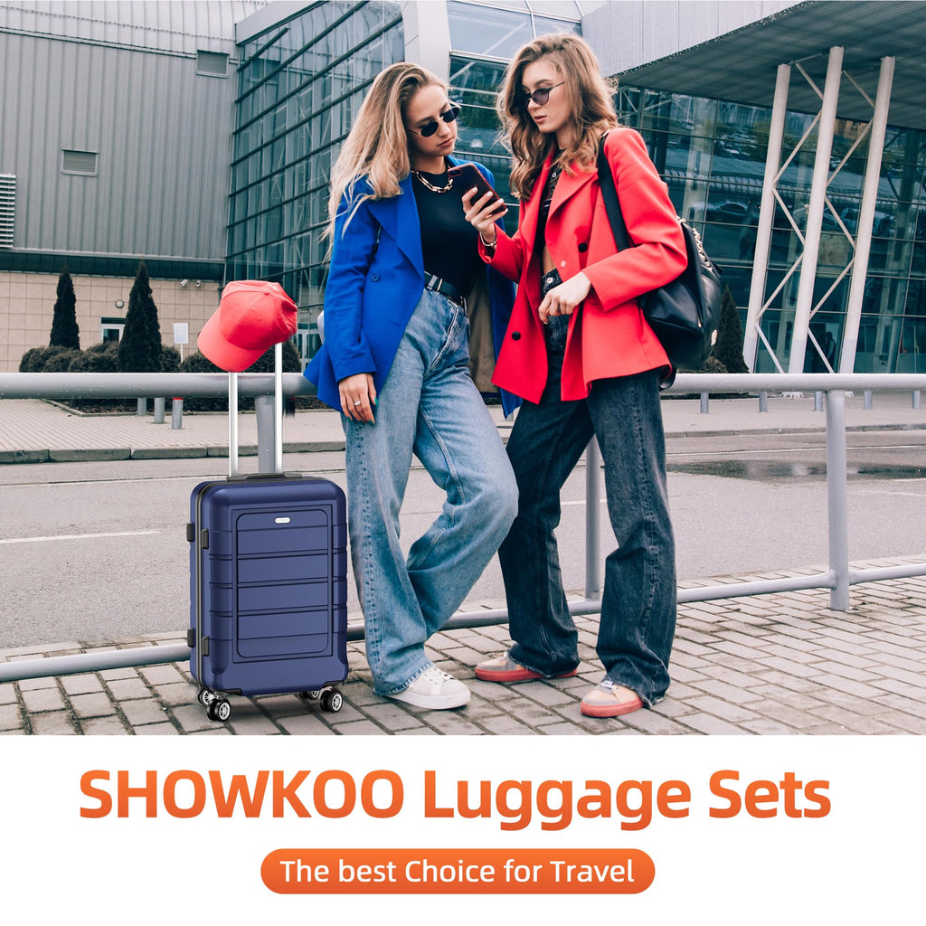Expandable ShowKoo Suitcase - Durable & TSA Lock - Luggage Travel Bags by Handbags Specialist Headquarter | Available at Handbags Specialist Headquarter