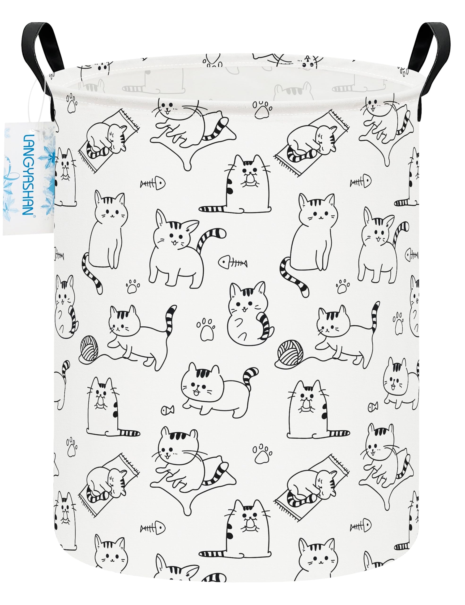 Collapsible Canvas Hamper by LANGYASHAN - Laundry Baskets by Handbags Specialist Headquarter | Available at Handbags Specialist Headquarter