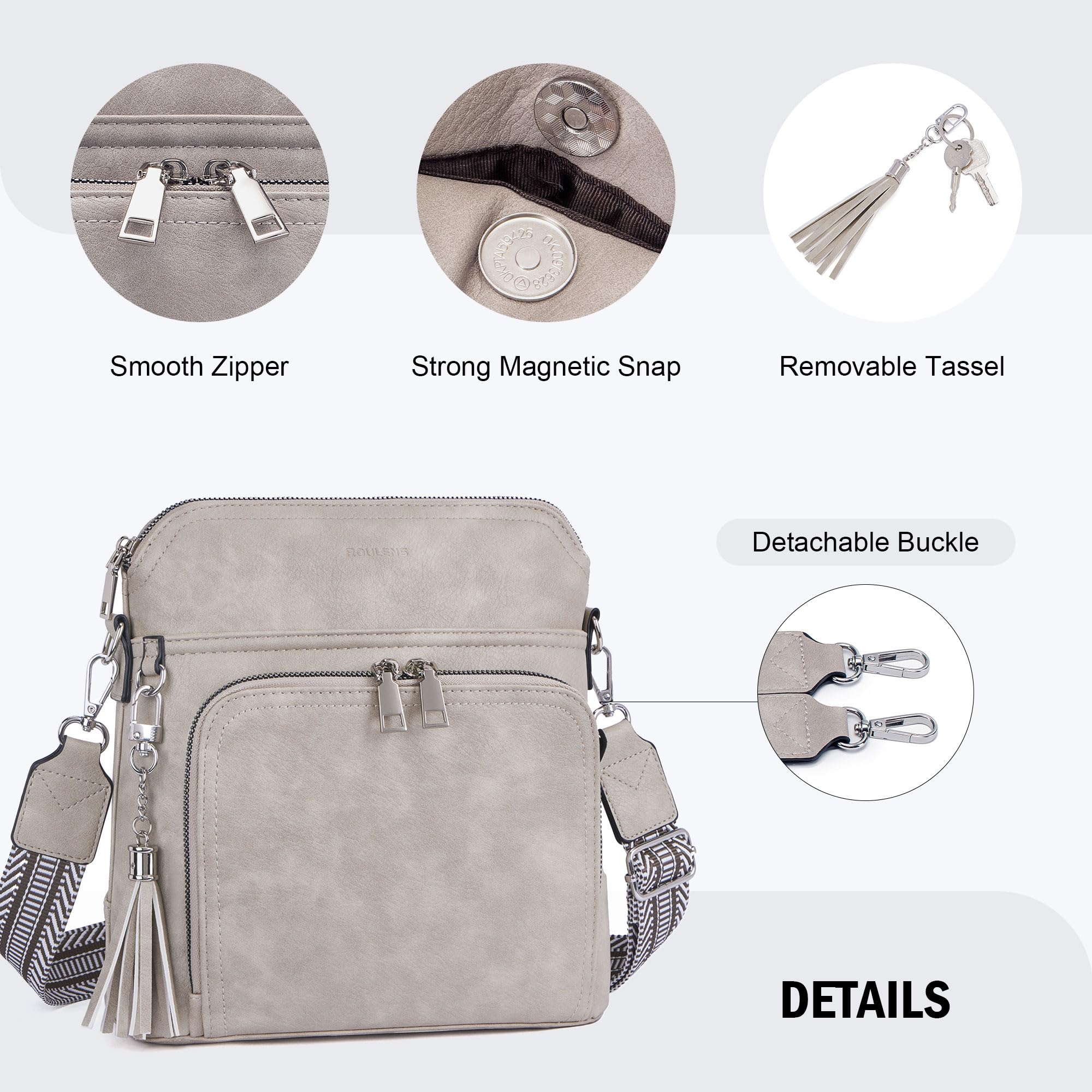 Tassel Charm Crossbody Bag for Women -  by Handbags Specialist Headquarter | Available at Handbags Specialist Headquarter