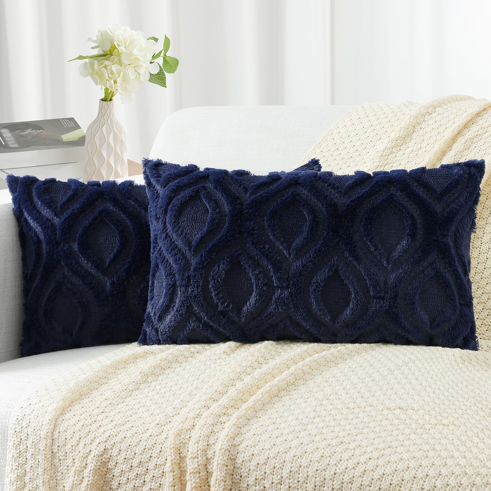 Farmhouse Faux Wool Pillow Covers - Decor by Handbags Specialist Headquarter | Available at Handbags Specialist Headquarter