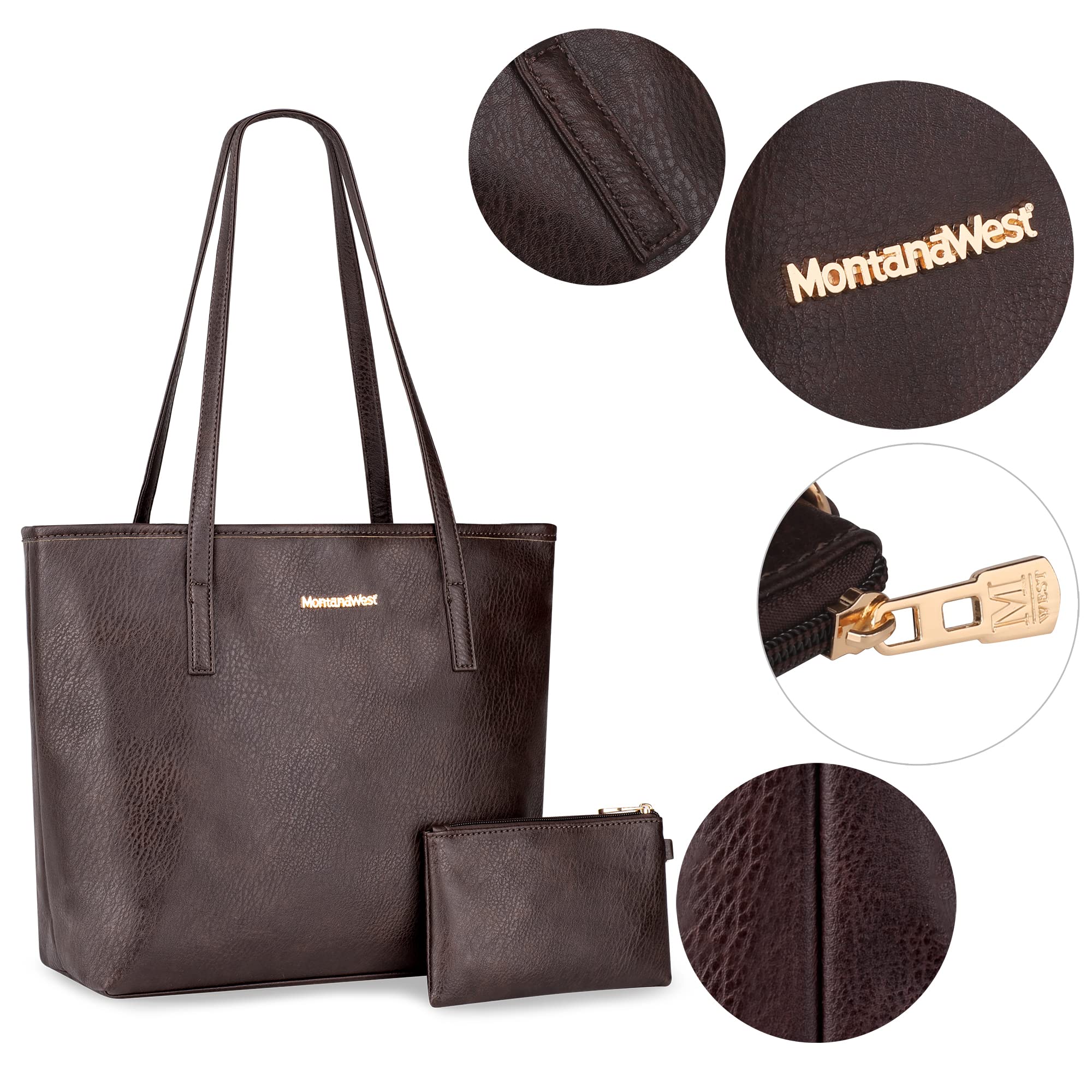 Montana Charm: Vegan Leather Tote & Shoulder Bag