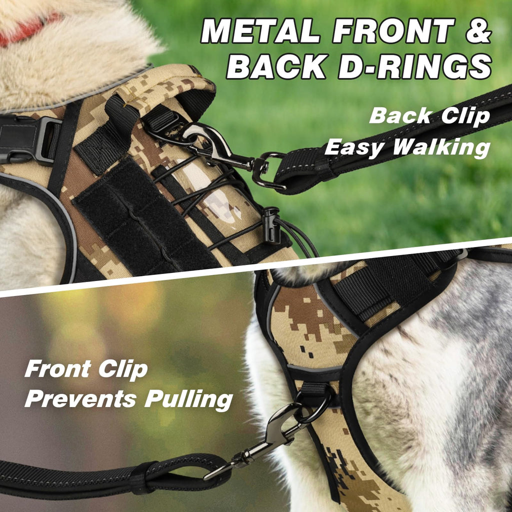 GuardianGrip Tactical Dog Vest - Large, Reflective, Green -  by Handbags Specialist Headquarter | Available at Handbags Specialist Headquarter