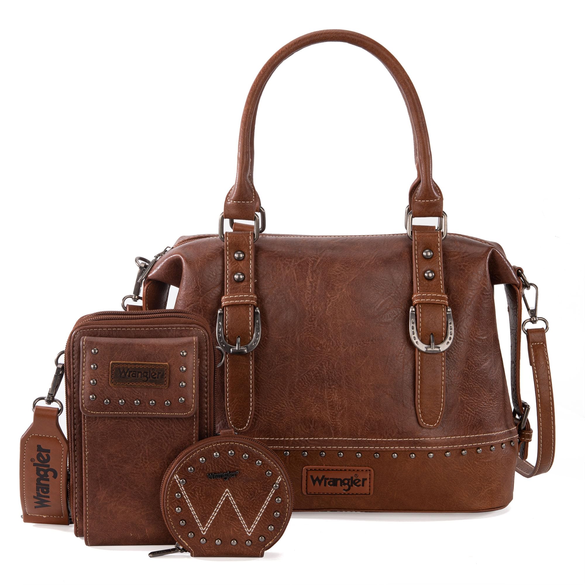 Wrangler Women's Trio: Satchel, Phone Bag & Coin Purse