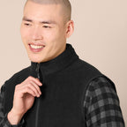 PolarZip Men's Fleece Vest – Big & Tall by Essentials