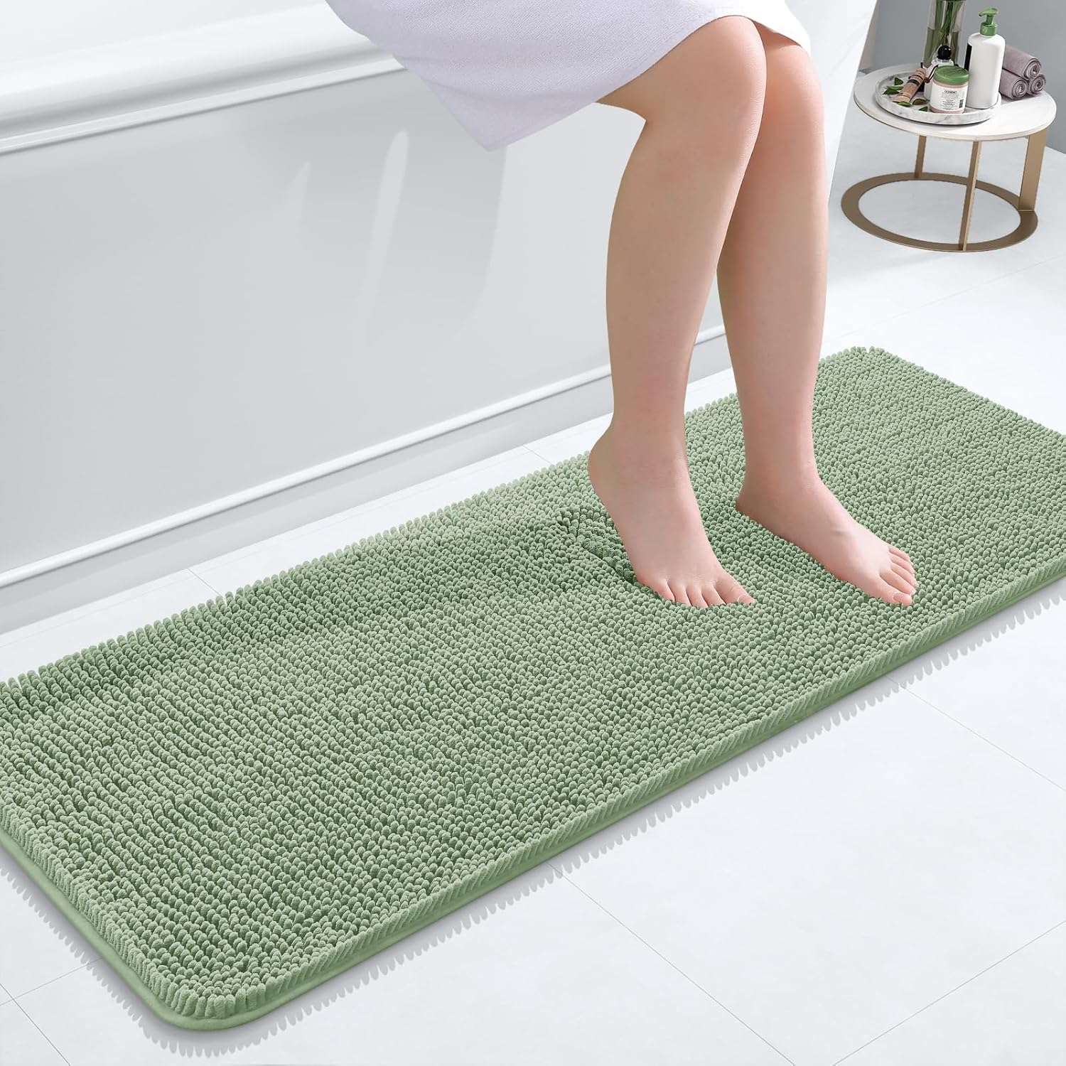 OLANLY Luxe Chenille Bath Mat - Quick Dry & Soft - Decor by Handbags Specialist Headquarter | Available at Handbags Specialist Headquarter