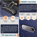 Hoteel 3-Piece Luggage Set - Luggage Travel Bags by Handbags Specialist Headquarter | Available at Handbags Specialist Headquarter