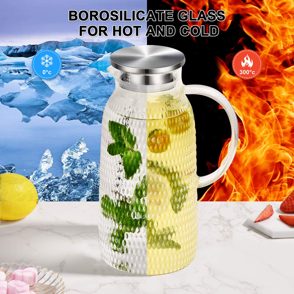 Aofmee Stainless Precision Pitcher - 68oz Borosilicate - Decor by Handbags Specialist Headquarter | Available at Handbags Specialist Headquarter