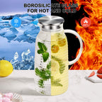 Aofmee Stainless Precision Pitcher - 68oz Borosilicate - Decor by Handbags Specialist Headquarter | Available at Handbags Specialist Headquarter