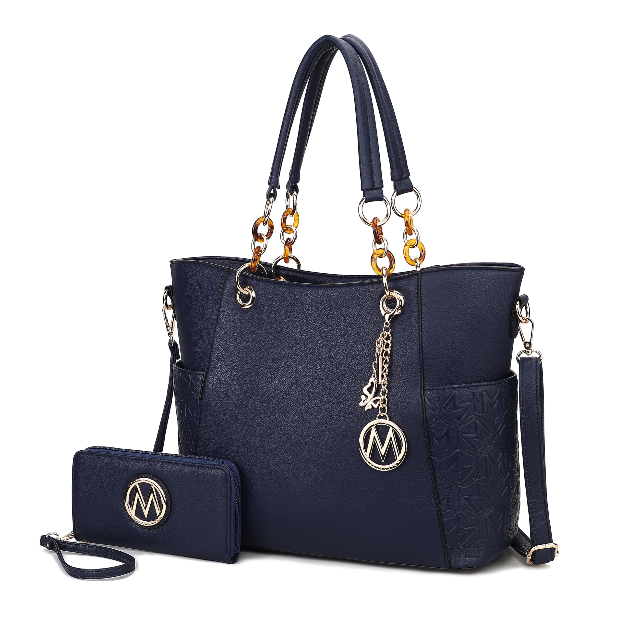 MKF Collection Vegan Leather Tote & Wallet Set