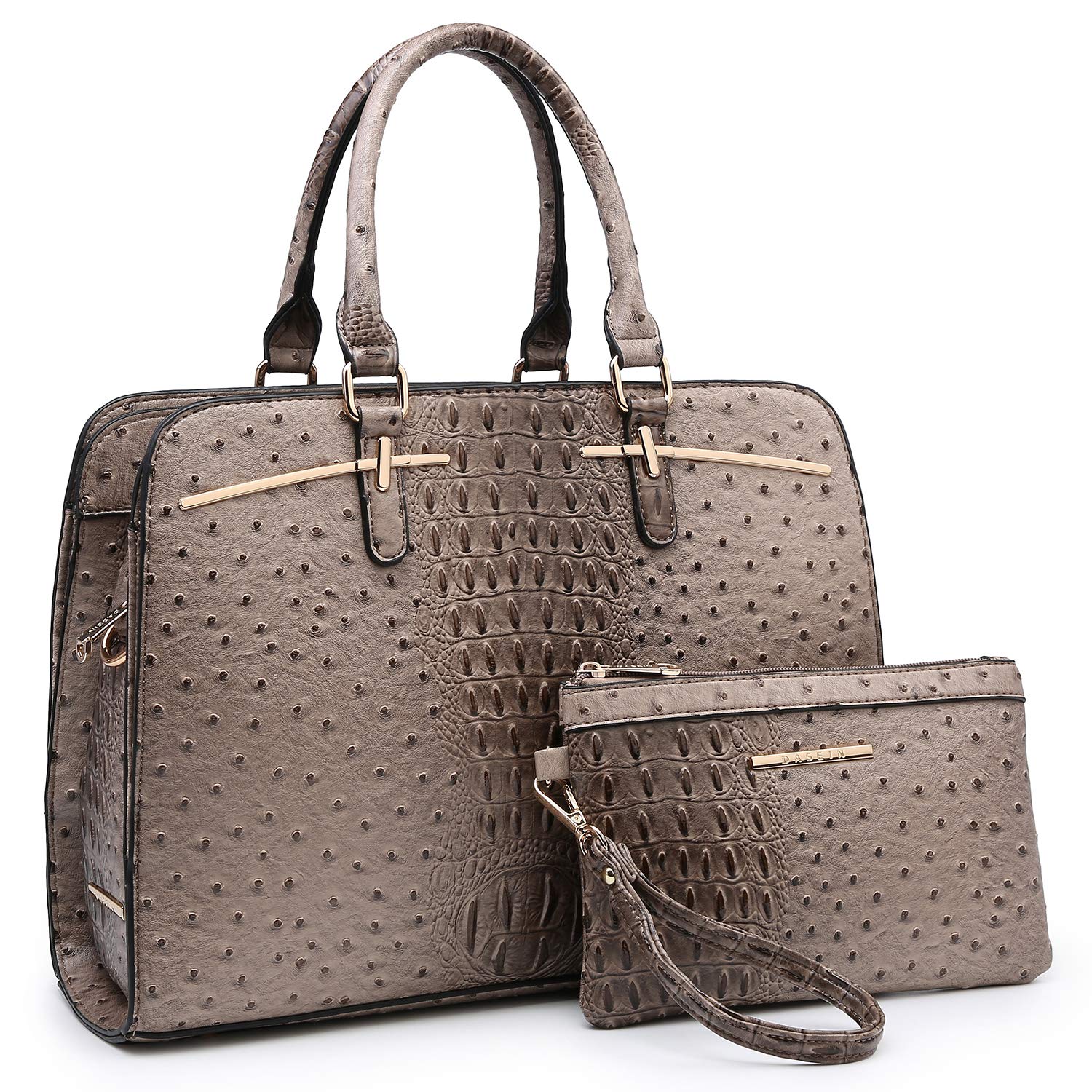 Women’s 2pc Tote & Wallet Handbag Set with 3 Compartments