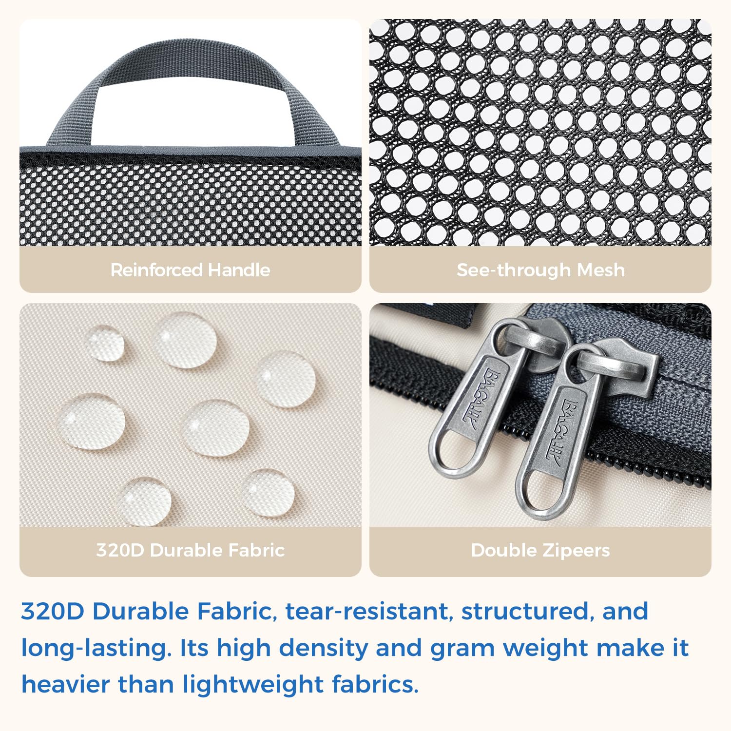 BAGAIL Expandable Travel Compression Cubes Set -  by Handbags Specialist Headquarter | Available at Handbags Specialist Headquarter